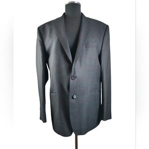 Lauren Ralph Lauren 100% Wool Blazer 42R Grey Old Money Classic Chic Jacket